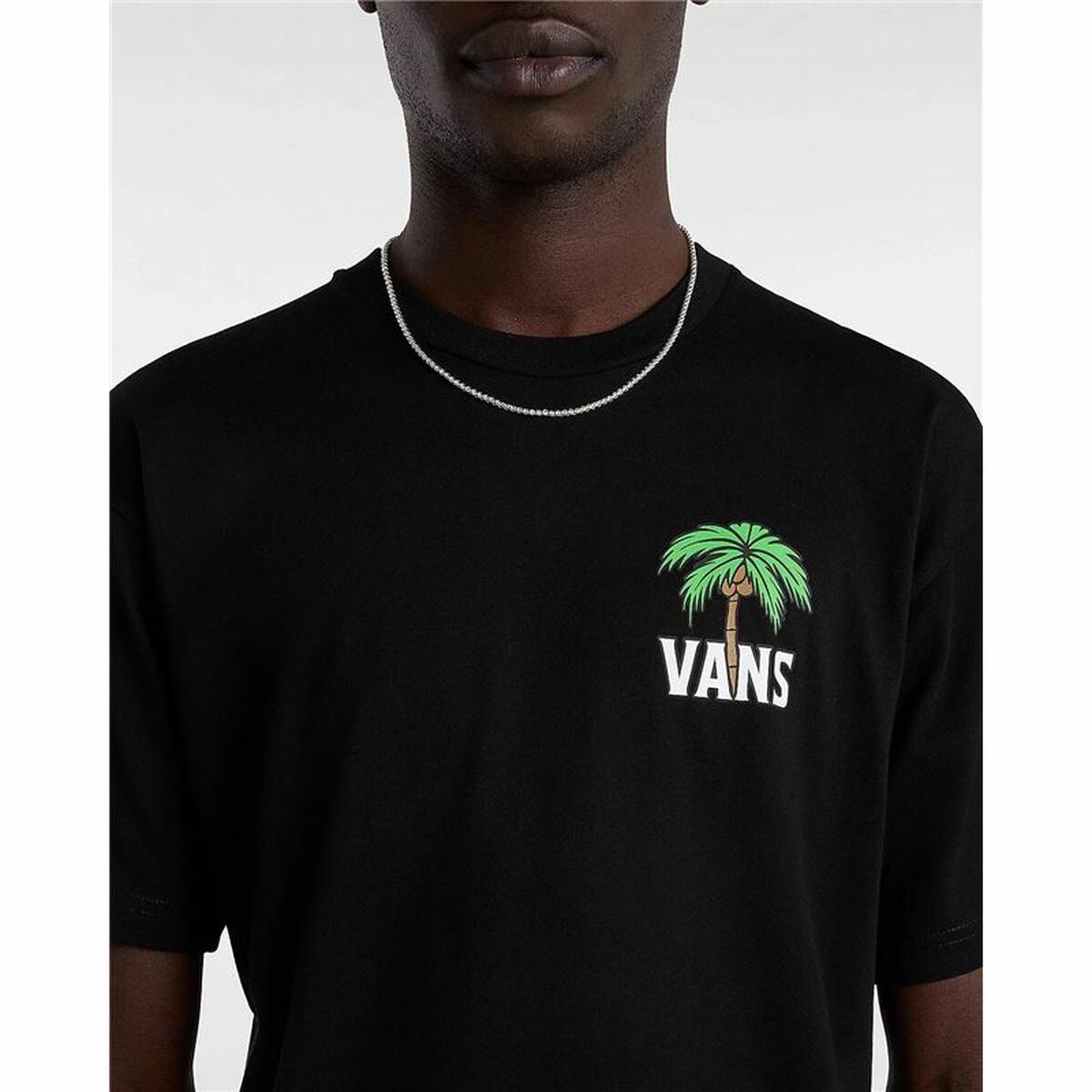 T-shirt med kortärm Herr Vans Down Time Svart - 6