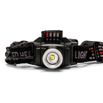 Laddningsbar och justerbar LED-pannlampa Velamp 6 W 400 lm