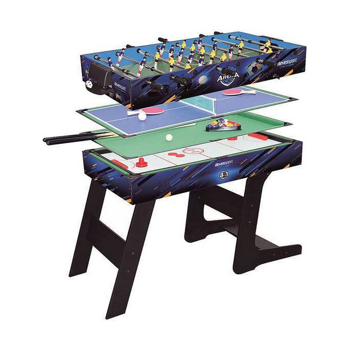 Flerspelsbord Hopfällbar 4-i-1 115,5 x 63 x 16,8 cm Trä MDF - 8