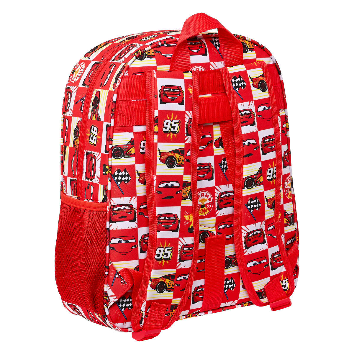 Skolryggsäck Cars Let's race Röd Vit (32 x 38 x 12 cm) - 6