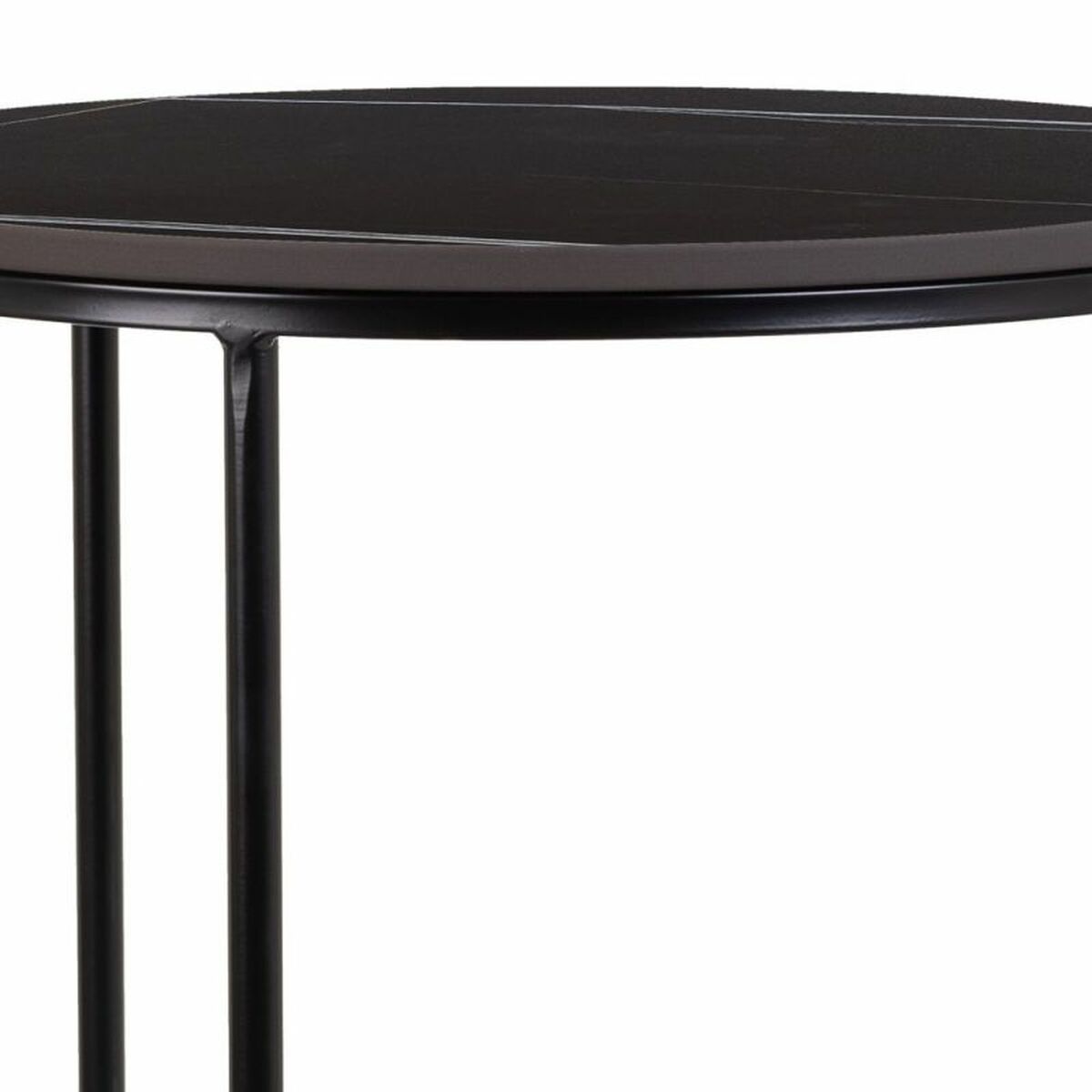 2-bordsset Alexandra House Living Svart Järn Trä MDF 39 x 57 x 39 cm - 6