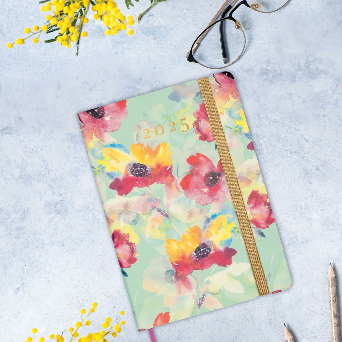 Dagbok Finocam FLEXI JOY A5 14,8 x 21 cm 2025 Blommig - 3