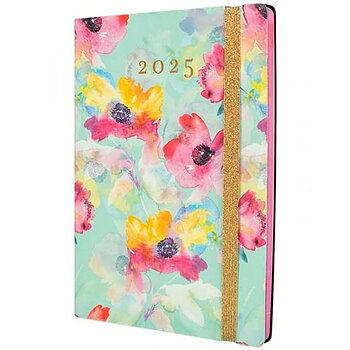 Dagbok Finocam FLEXI JOY A5 14,8 x 21 cm 2025 Blommig