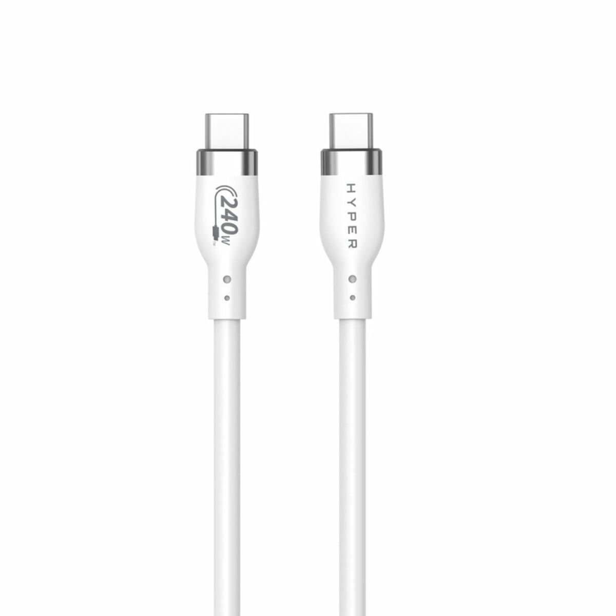 USB-C-kabel Hyper HJ4002WHGL Vit 2 m