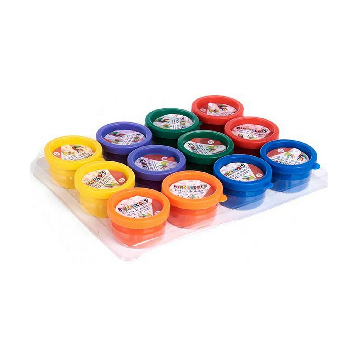 Fingerfärg Pincello FP2812 Set Multicolour 28 ml (6 antal) - 5