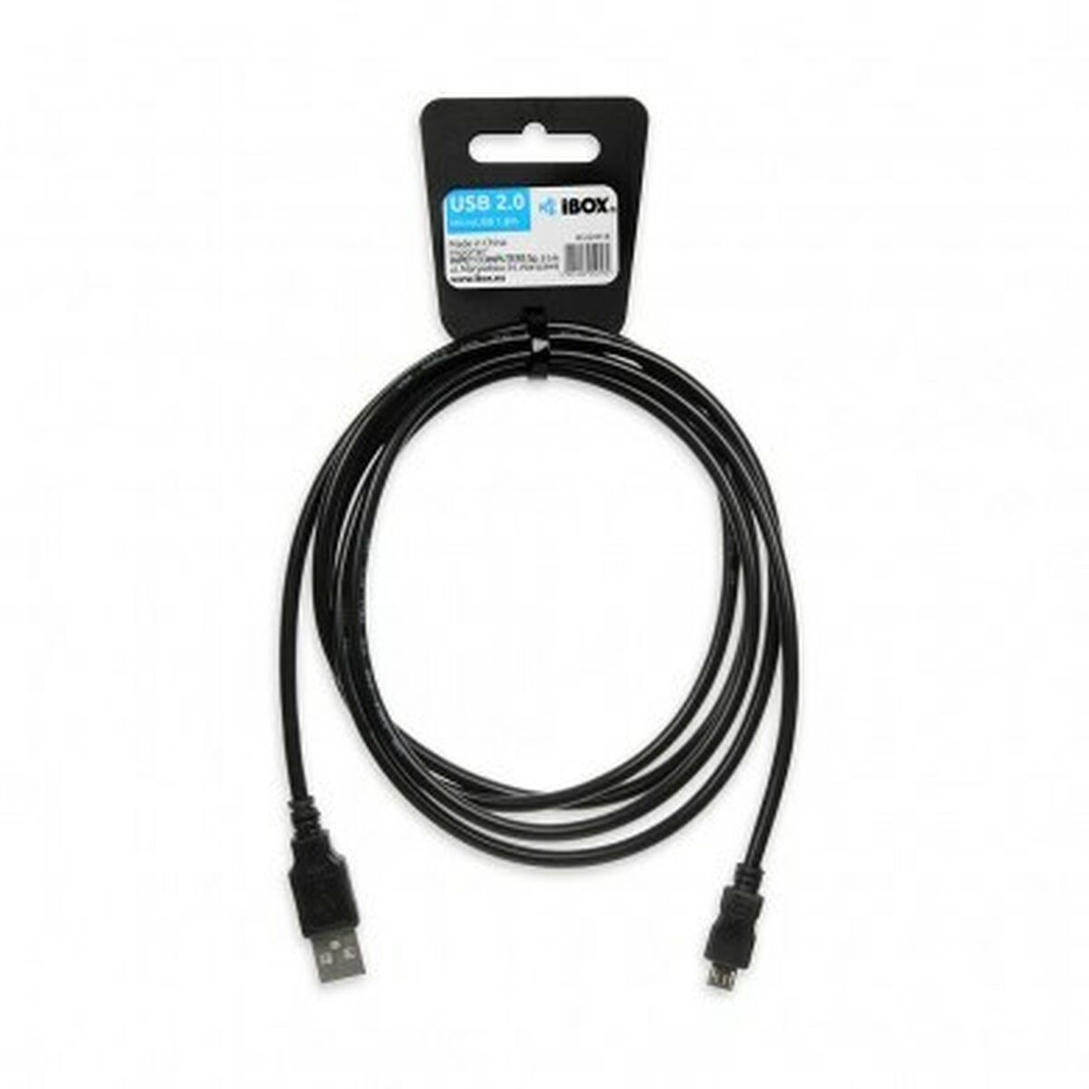 USB-kabel till mikro-USB Ibox IKU2M18 Svart 1,8 m - 2