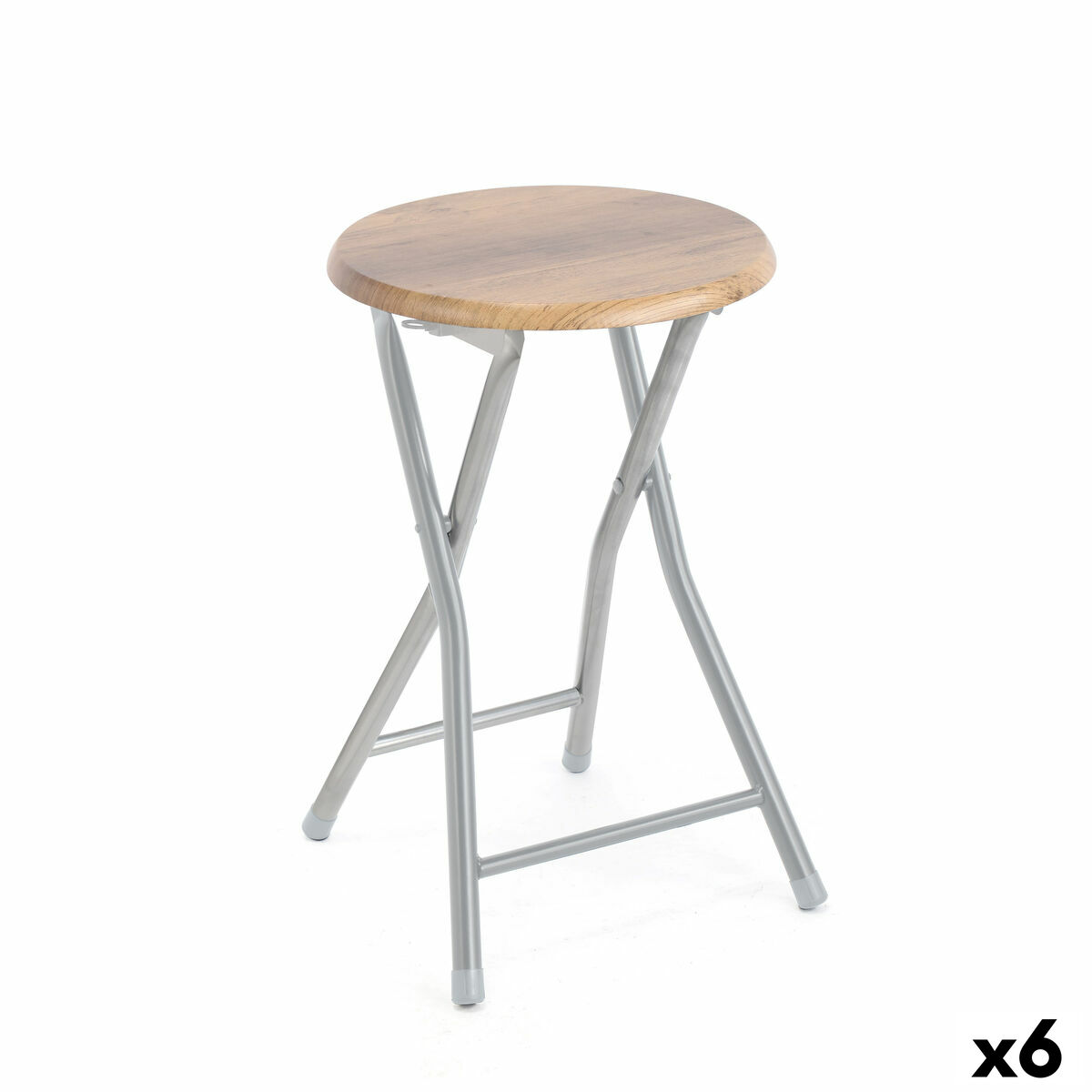 Sittpall Confortime Trä Metall 30 x 30 x 46 cm (6 antal)