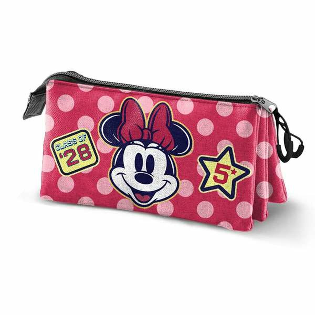Tredubbel Carry-all Minnie Mouse Rosa 23 x 8 x 11 cm