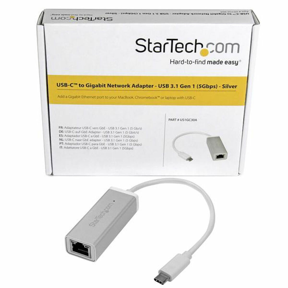 Nätadapter Startech US1GC30A Silvrig - 6
