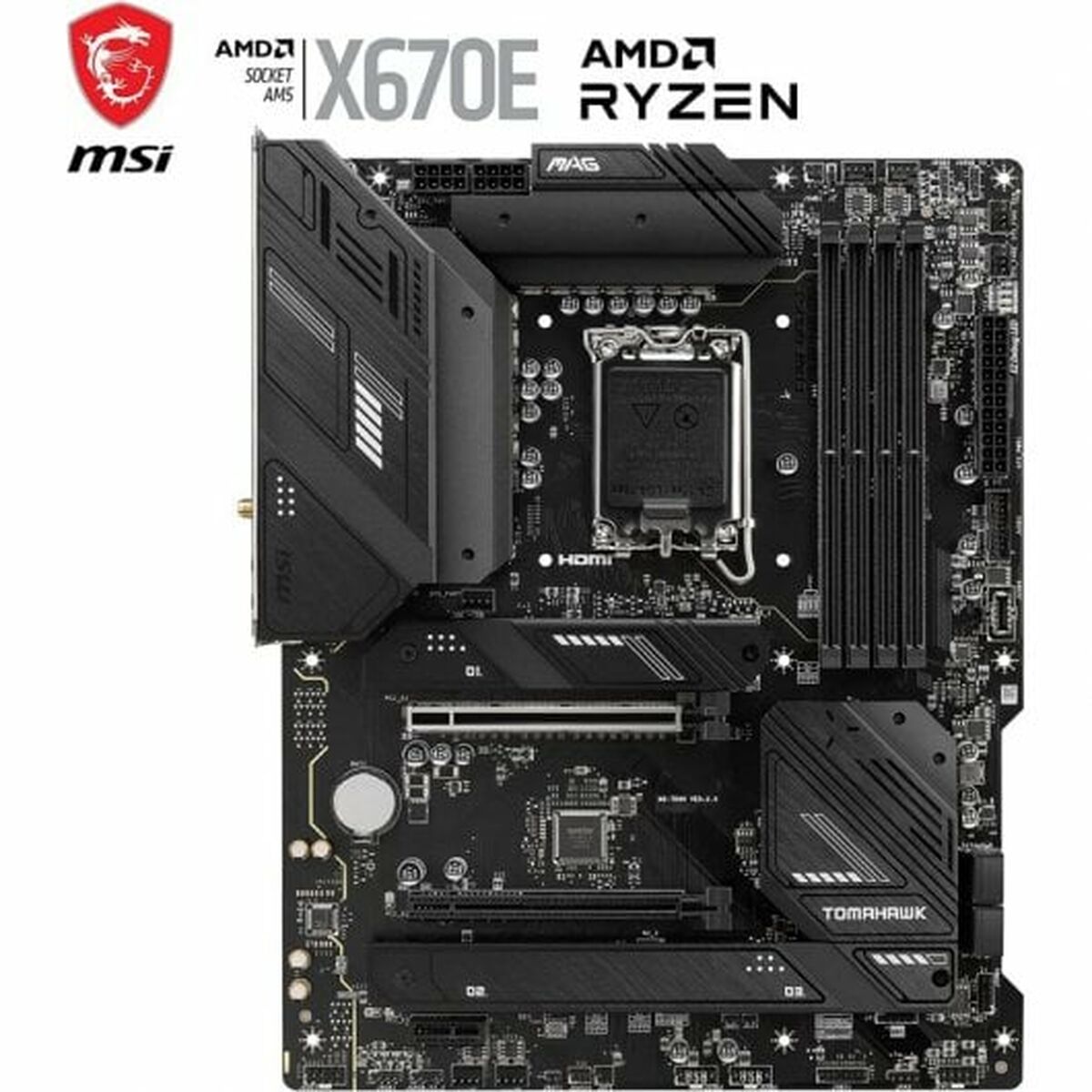 Moderkort MSI MAG X670E TOMAHAWK WIFI AMD X670 AMD AM5 - 9