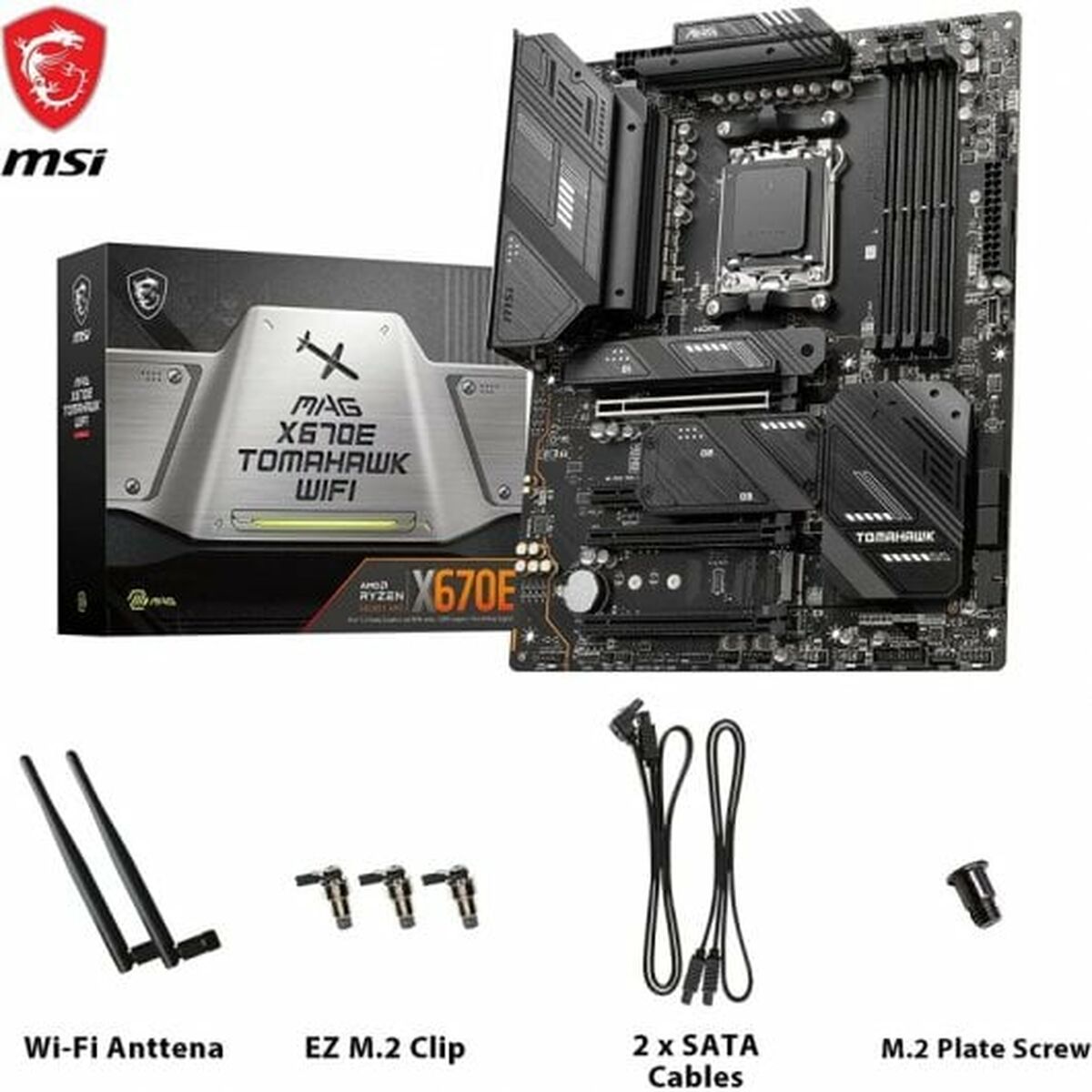 Moderkort MSI MAG X670E TOMAHAWK WIFI AMD X670 AMD AM5 - 2