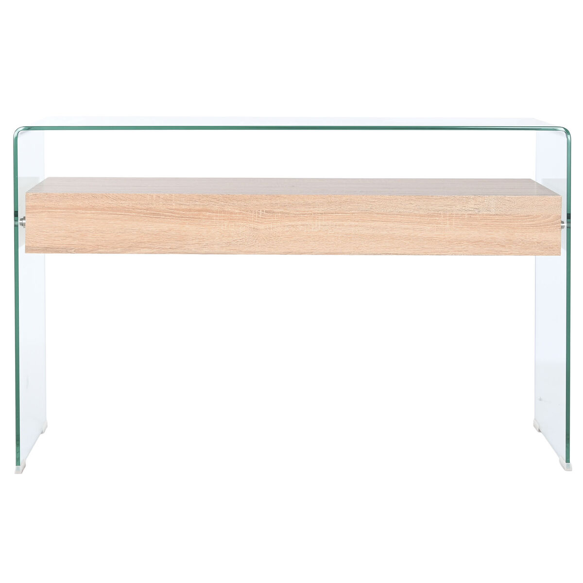 Konsol DKD Home Decor Transparent Ljusbrun Glas Trä MDF 120 x 35 x 80 cm - 2