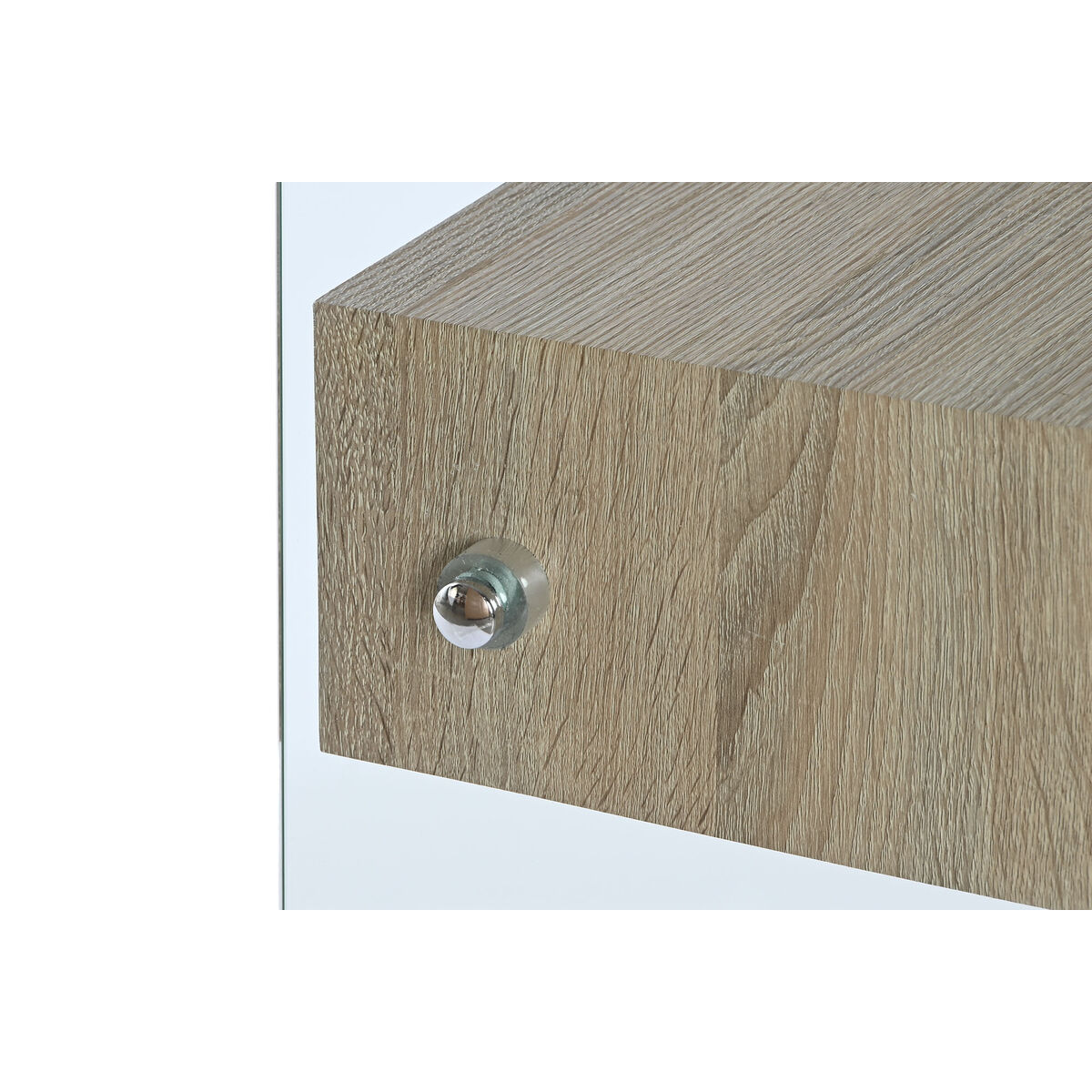 Konsol DKD Home Decor Transparent Ljusbrun Glas Trä MDF 120 x 35 x 80 cm - 5