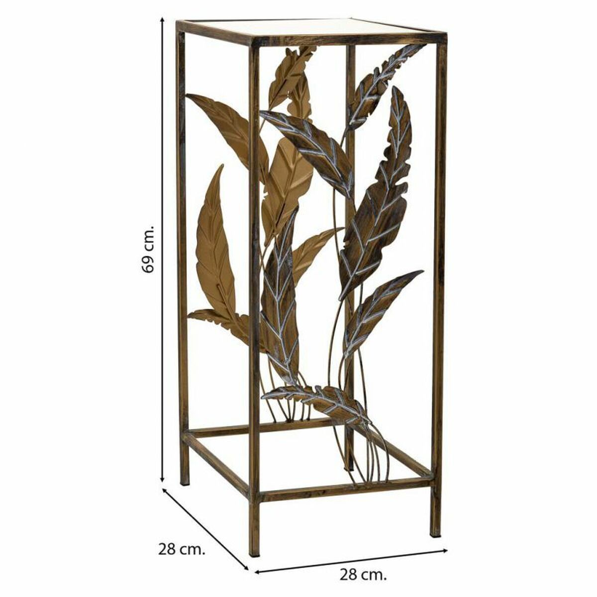 Hörnbord Alexandra House Living Guld 28 x 69 x 28 cm - 3