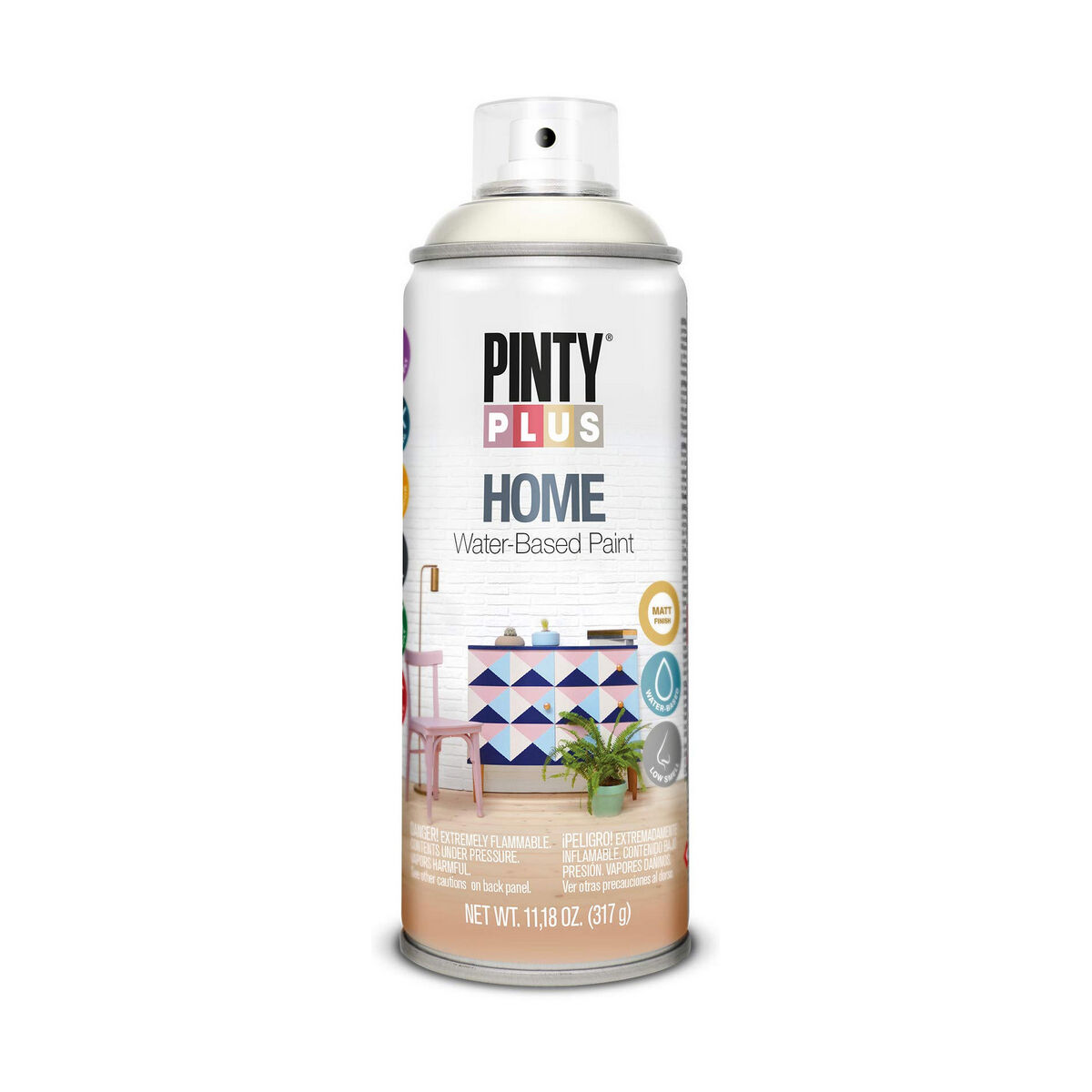 Sprejfärg Pintyplus Home HM112 400 ml White Milk