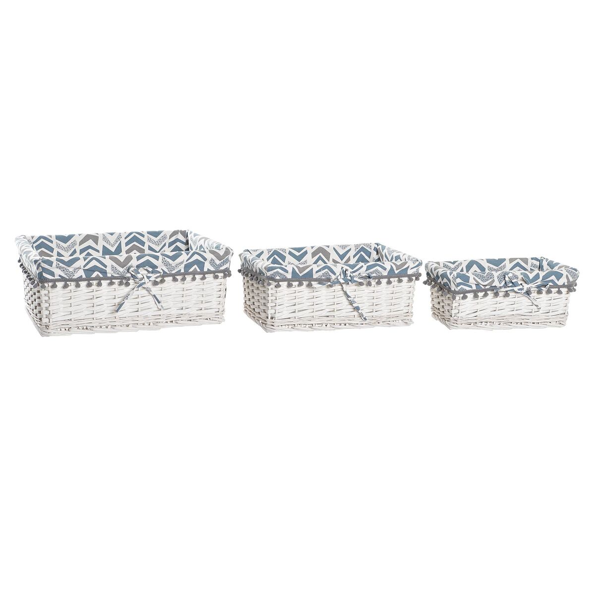 Korg - set DKD Home Decor Polyester vide (39 x 29 x 15 cm)