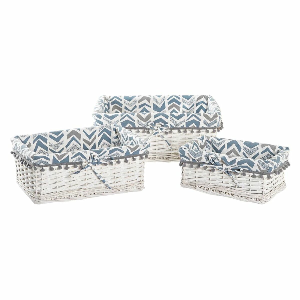 Korg - set DKD Home Decor Polyester vide (39 x 29 x 15 cm) - 6