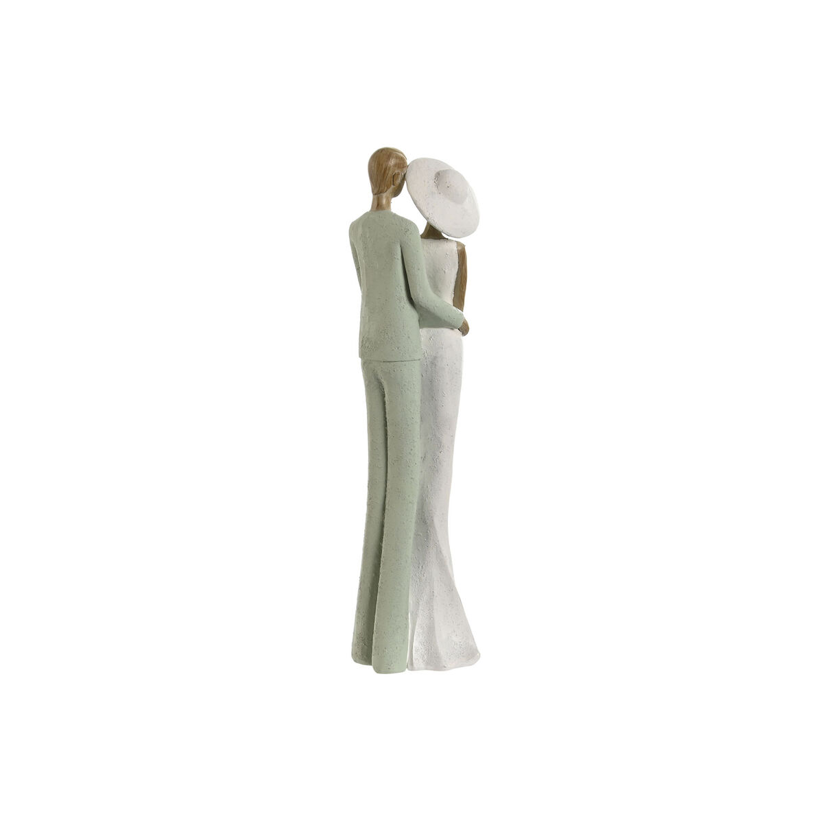 Prydnadsfigur Home ESPRIT Vit Grön Par 10 x 7,5 x 31 cm (2 antal) - 3