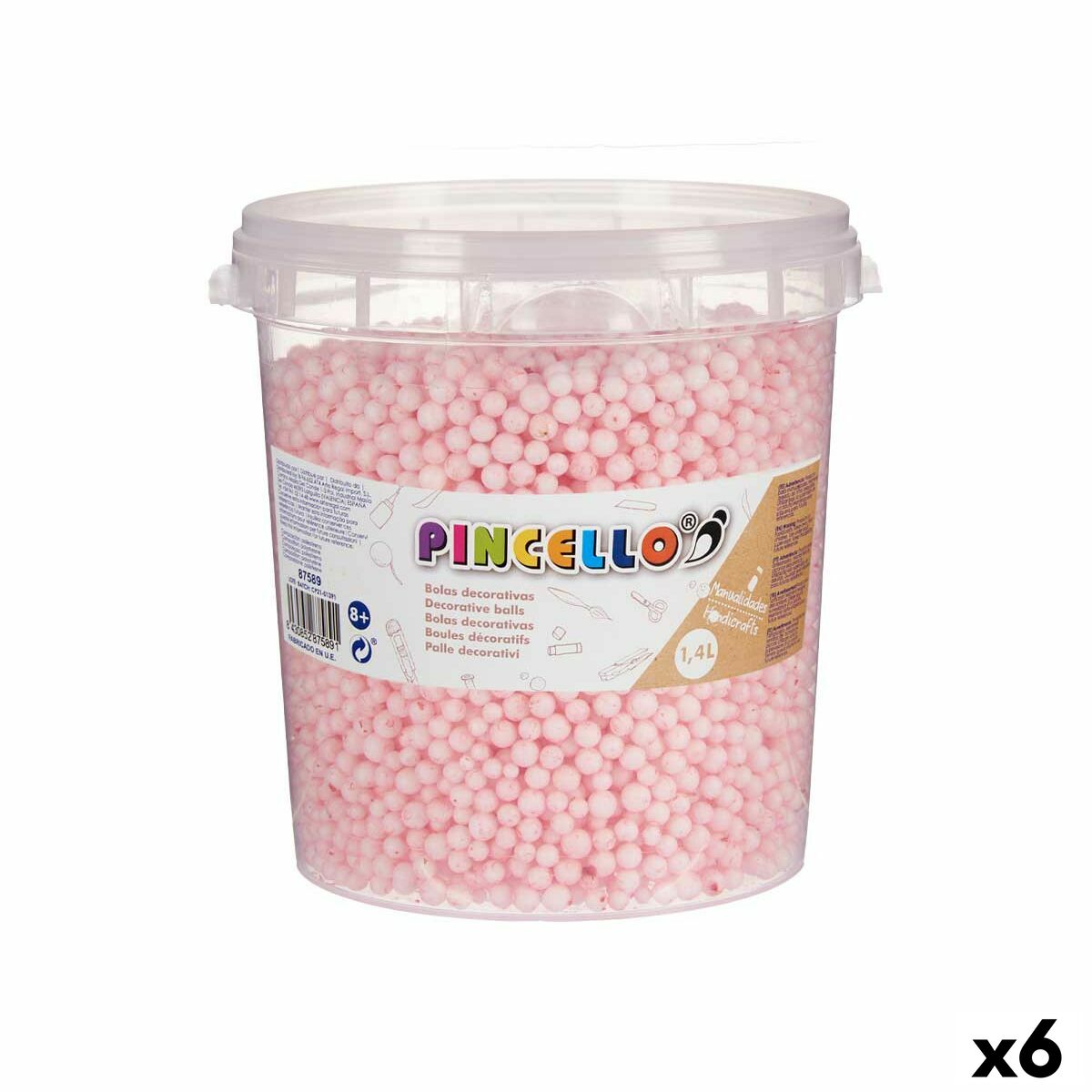 Pysselmaterial Pincello 13,5 x 14 x 14,5 cm Bollar 6 antal