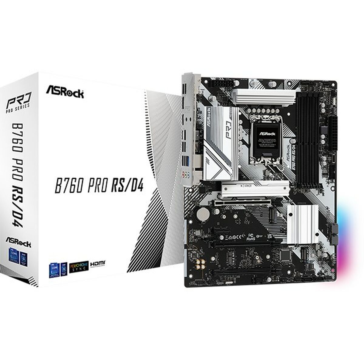 Moderkort ASRock B760 Pro RS/D4 Intel B760 LGA 1700