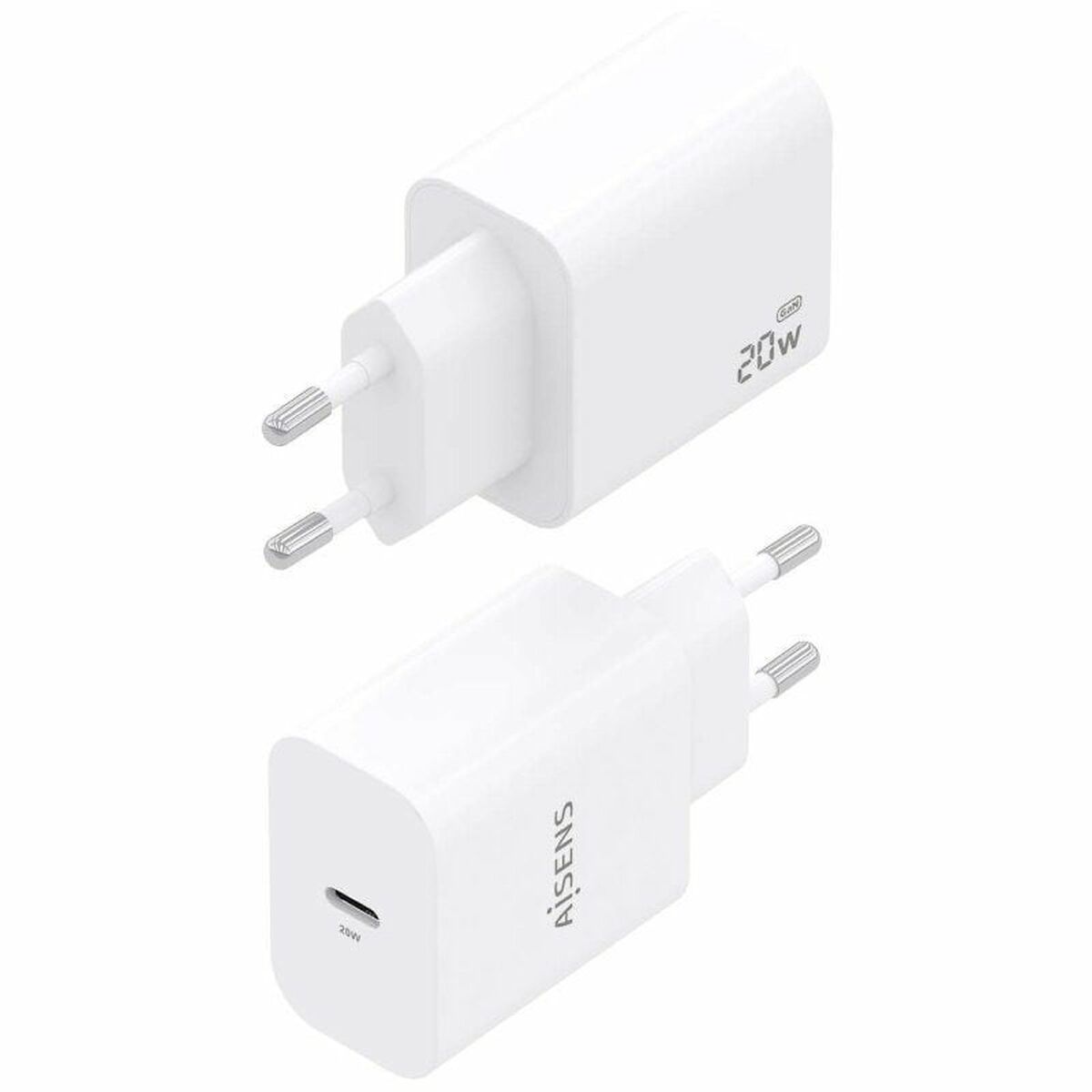 Väggladdare Aisens A110-0938 Vit 20 W - 2