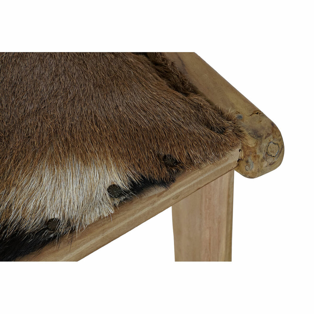 Sittpall DKD Home Decor 8424001823215 Brun Multicolour Naturell Teak 65 x 47 x 42 cm - 2