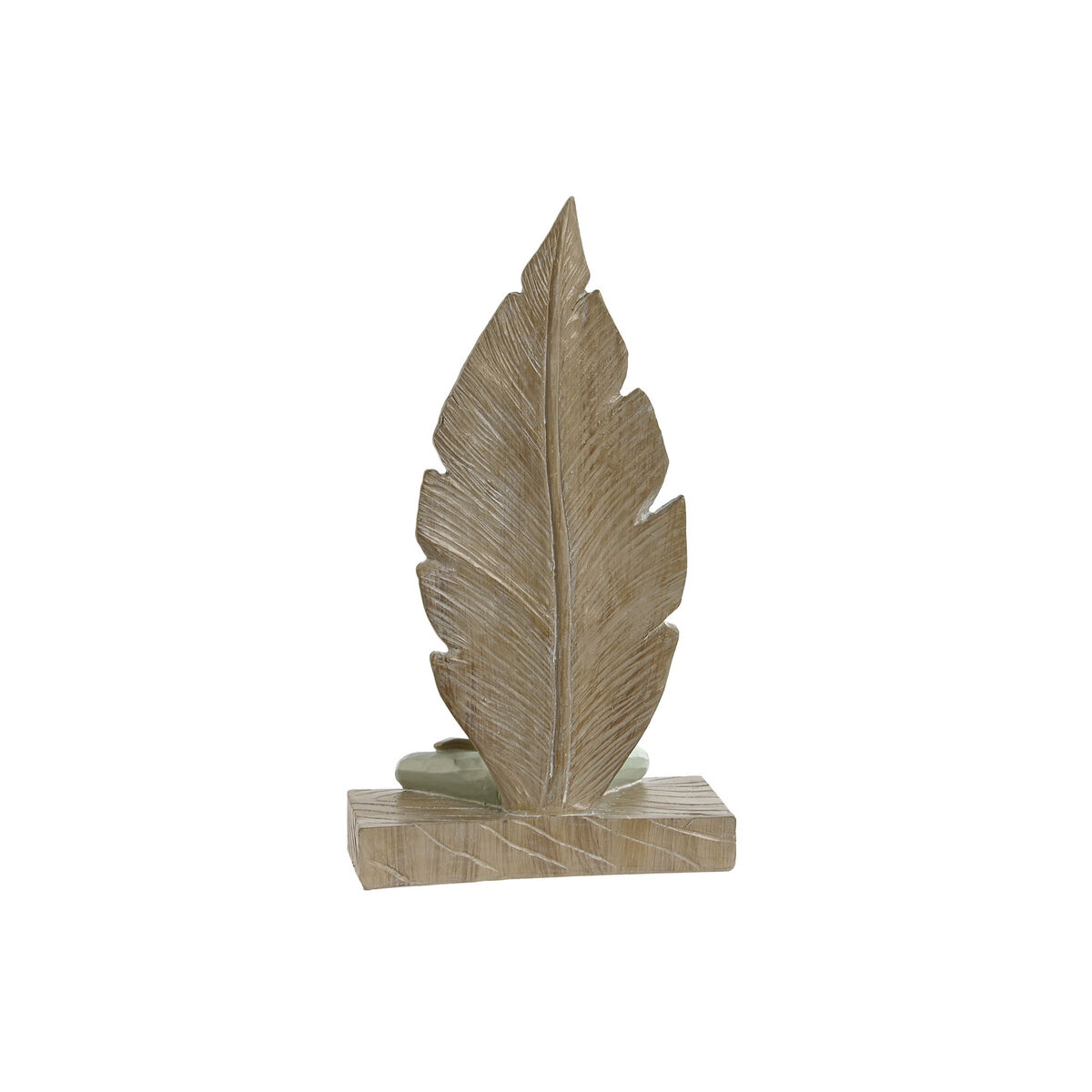 Prydnadsfigur Home ESPRIT Vit Grön Scandi 15,5 x 7,5 x 26,5 cm (2 antal) - 2