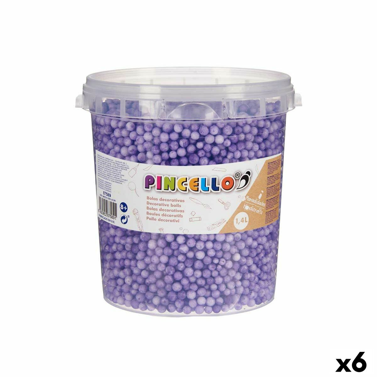 Pysselmaterial Pincello 13,5 x 14 x 14,5 cm Bollar 6 antal - 3