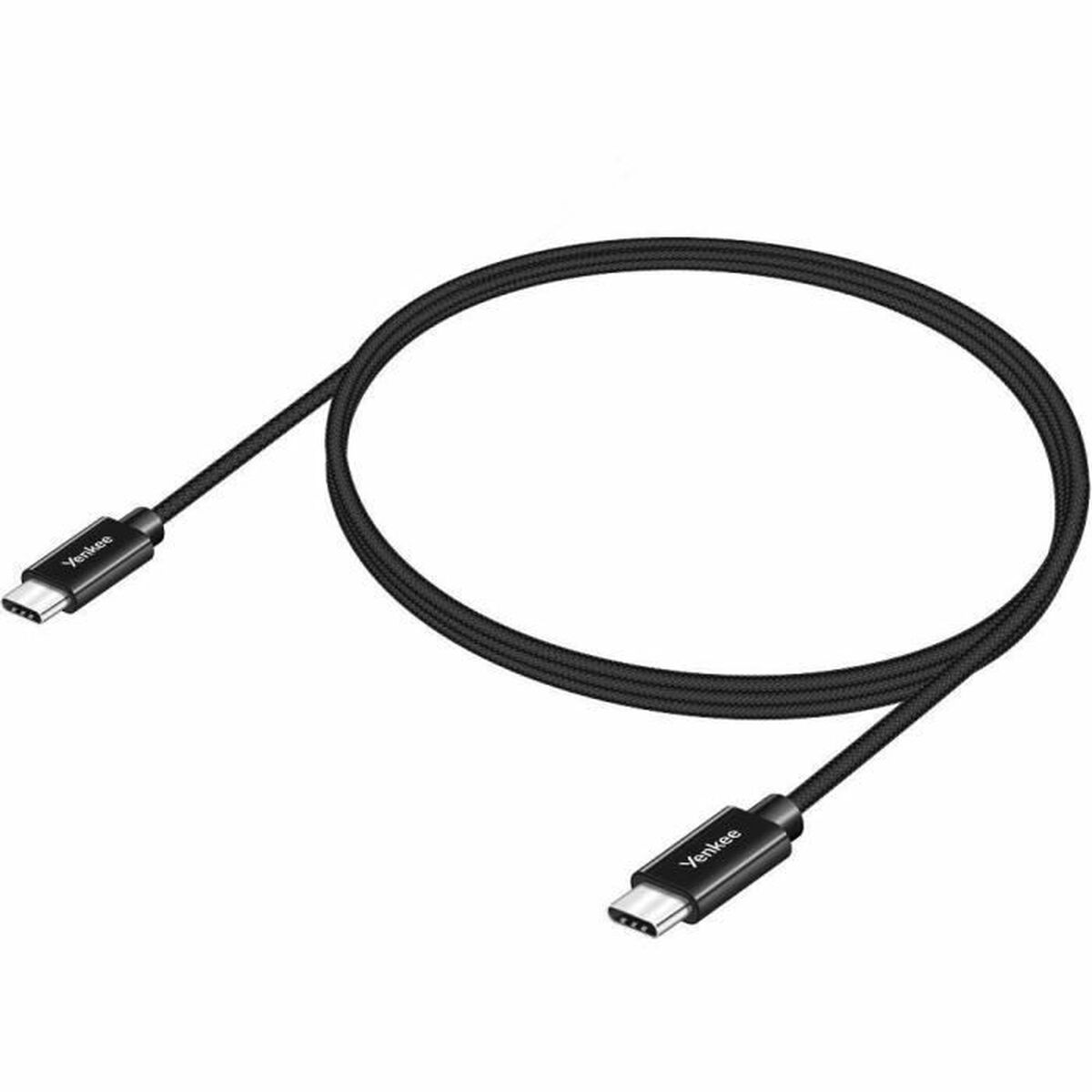 USB-C-kabel Yenkee YCU C102 BK Svart 2 m - 2