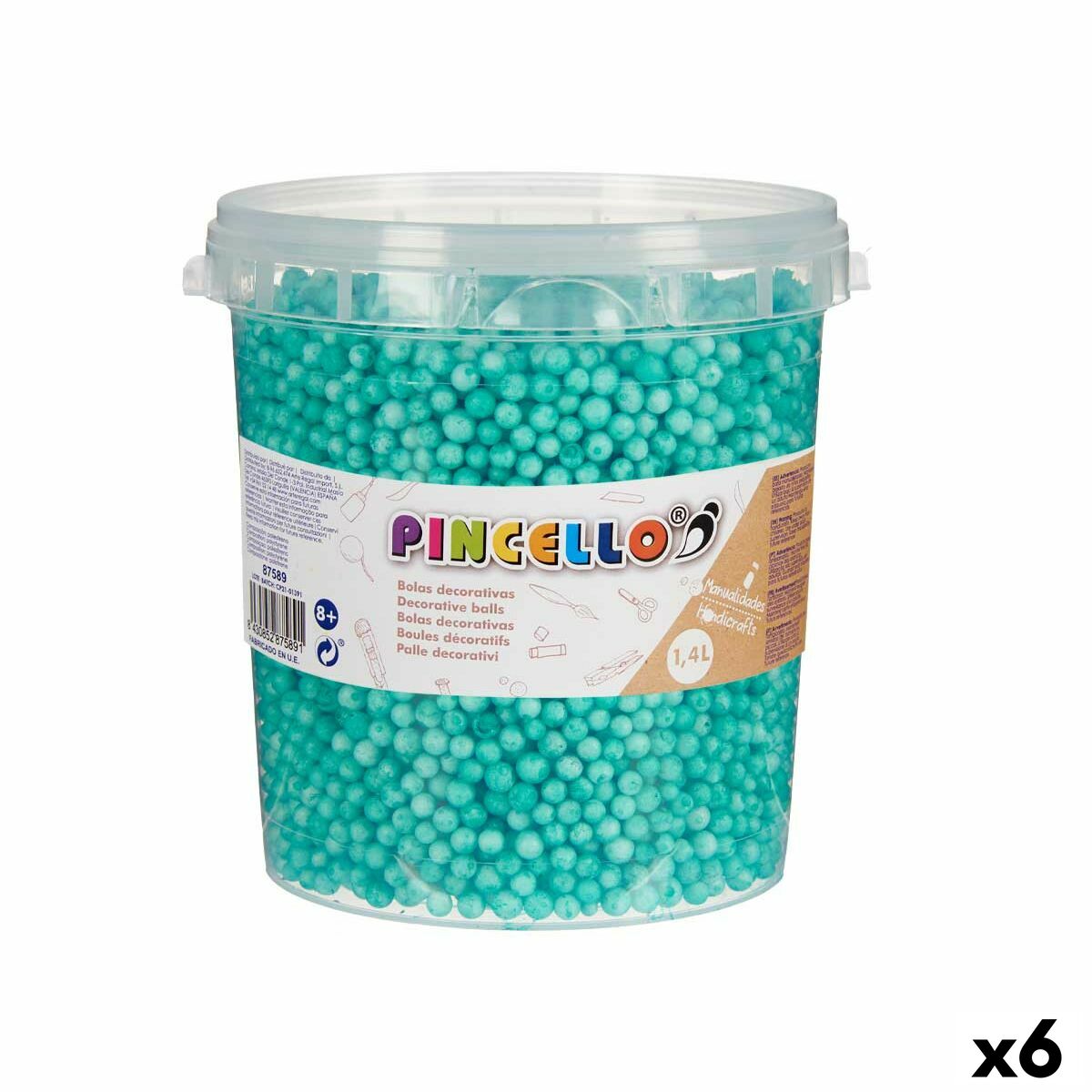 Pysselmaterial Pincello 13,5 x 14 x 14,5 cm Bollar 6 antal