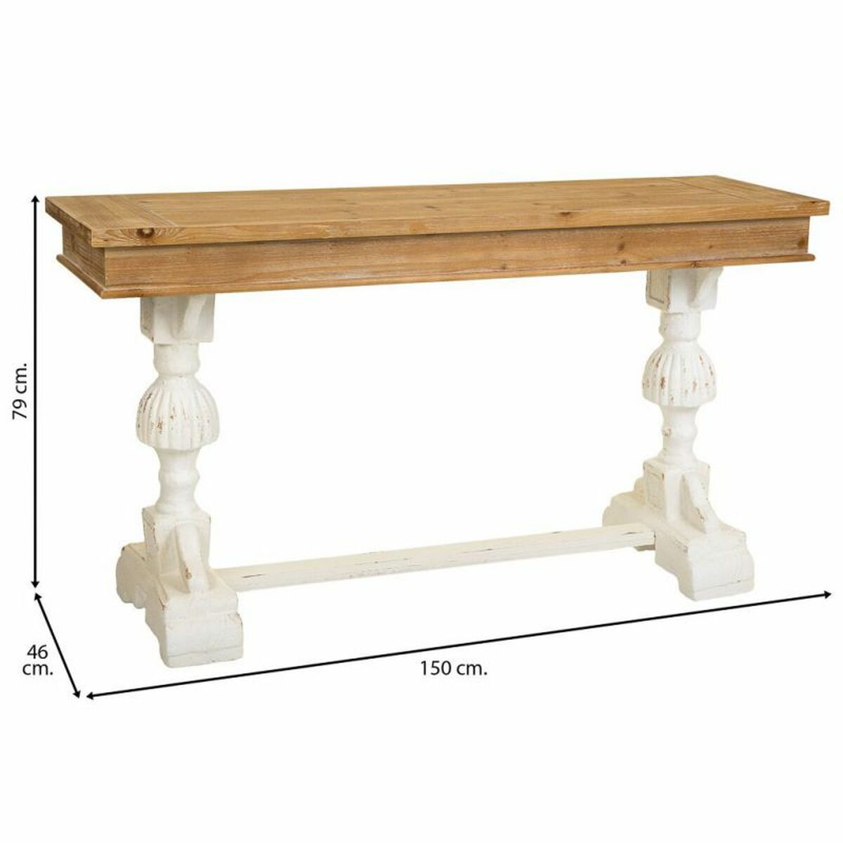 Mottagare Alexandra House Living Brun 46 x 79 x 150 cm - 3