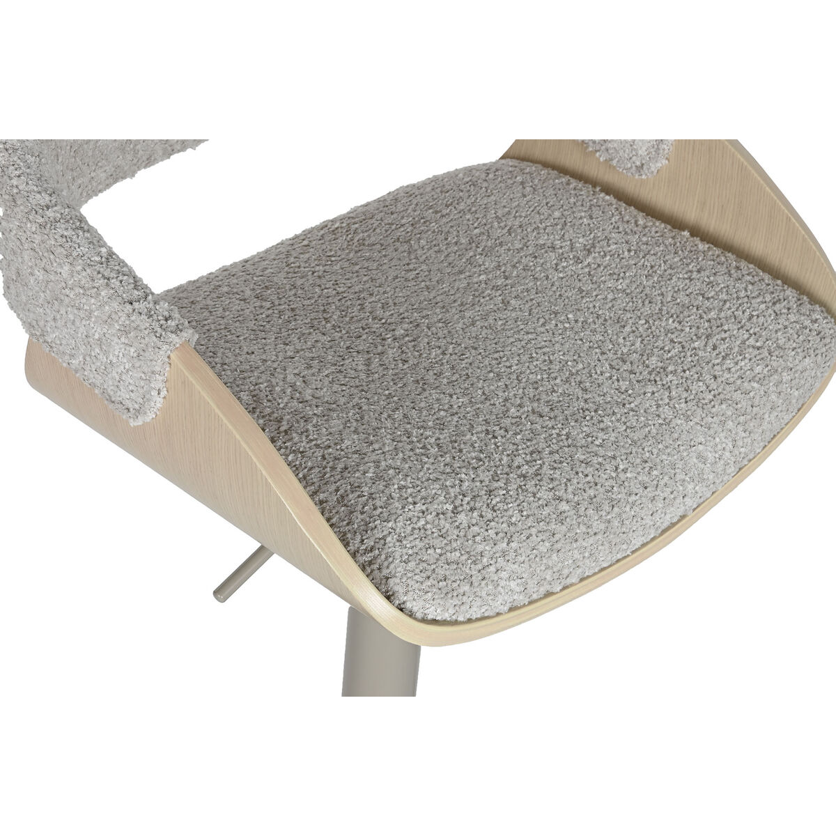 Sittpall Home ESPRIT Beige Grå Naturell 50,5 x 50,5 x 90,5 cm - 3