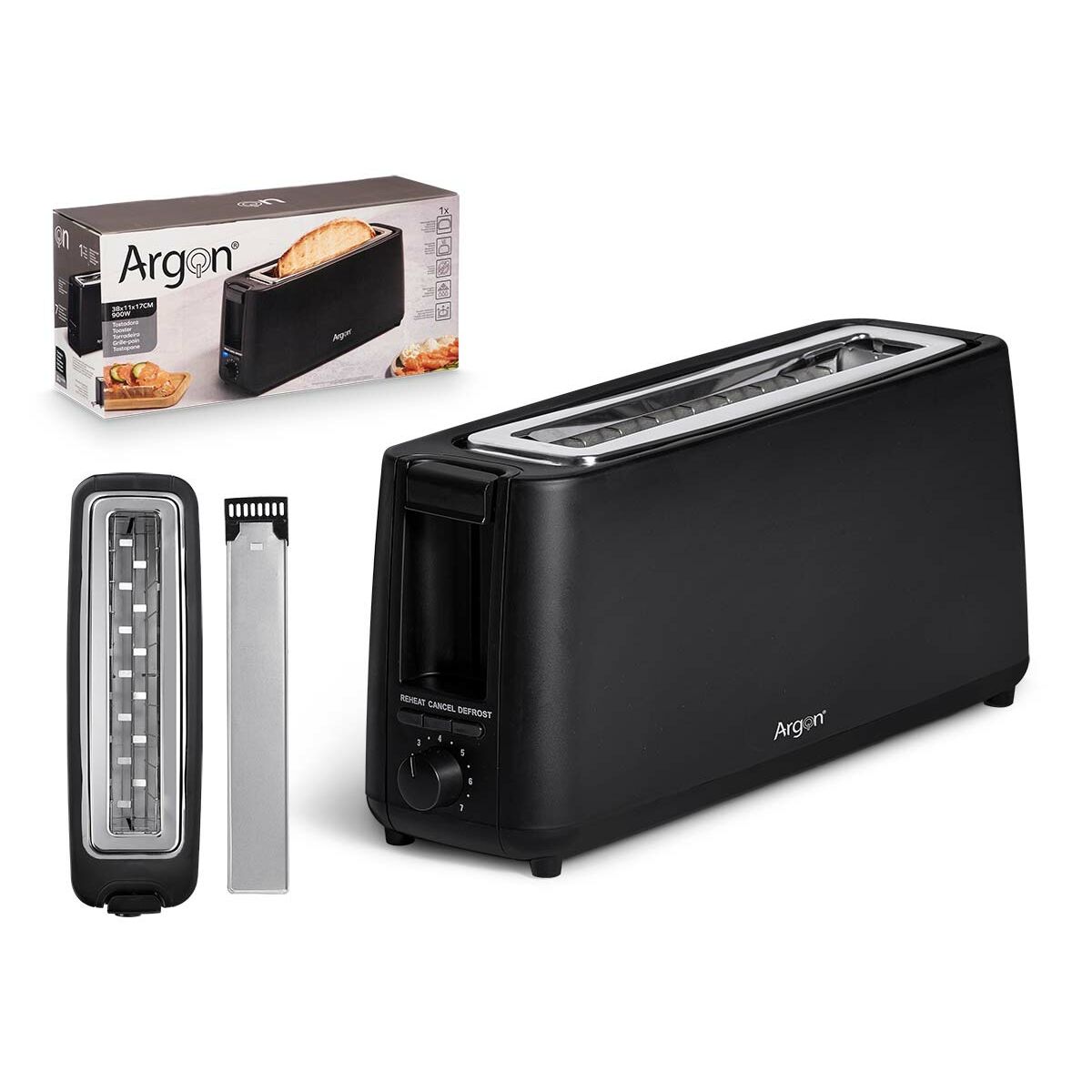 Brödrost Argon Svart 900 W - 2
