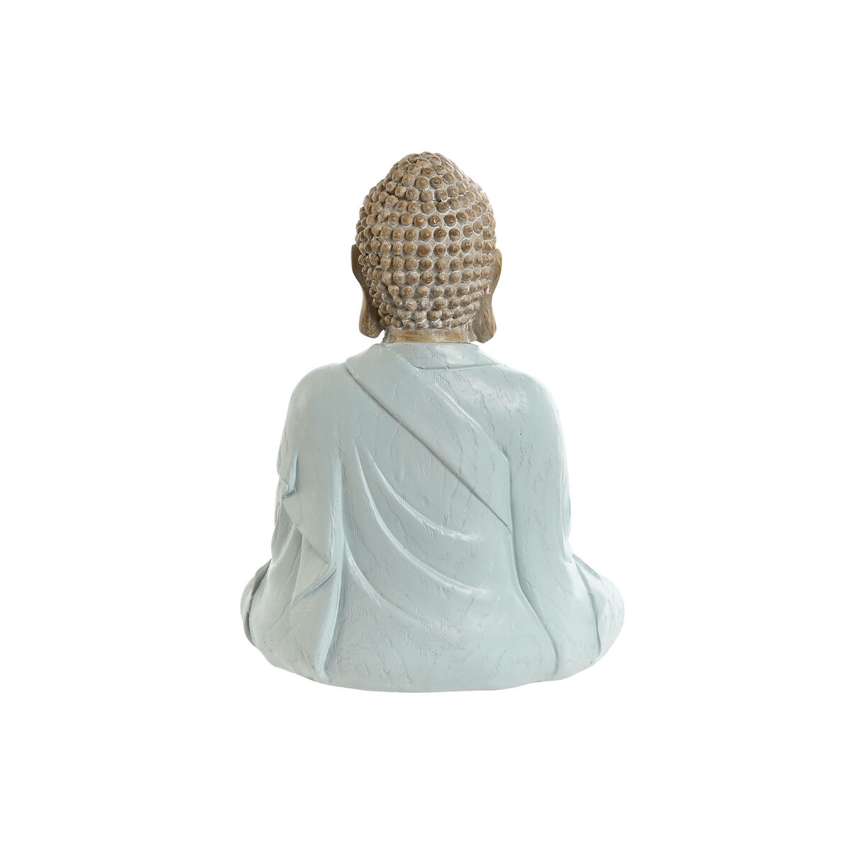 Prydnadsfigur Home ESPRIT Vit Grön Turkos Buddha Orientalisk 14 x 10,5 x 18,5 cm (3 antal) - 3