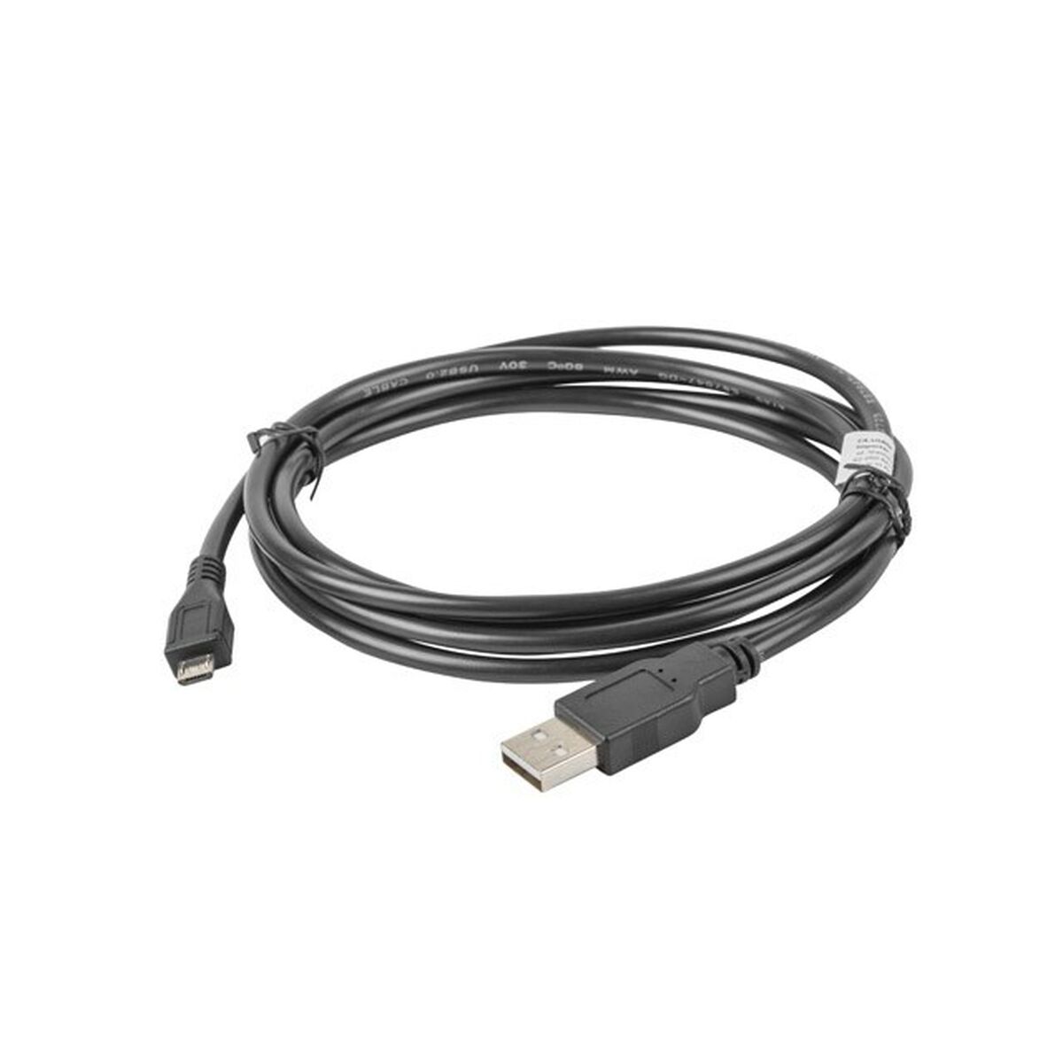USB-kabel till mikro-USB Lanberg CA-USBM-10CC-0018-BK Svart 1,8 m (1 antal) - 2