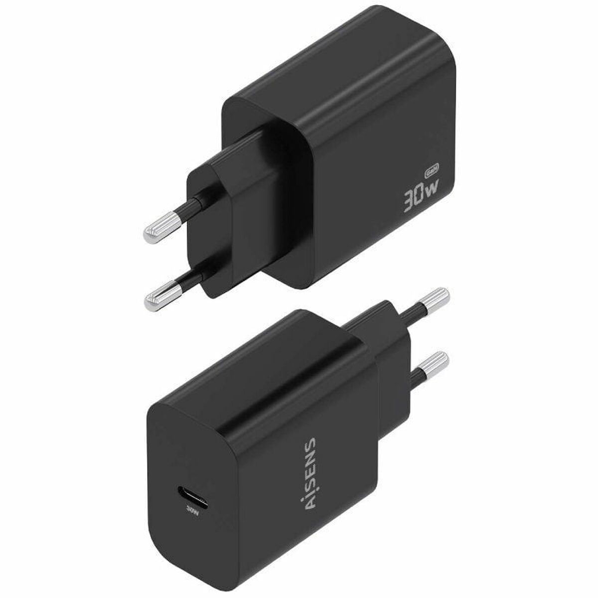 Väggladdare Aisens A110-0941 Svart 30 W - 2
