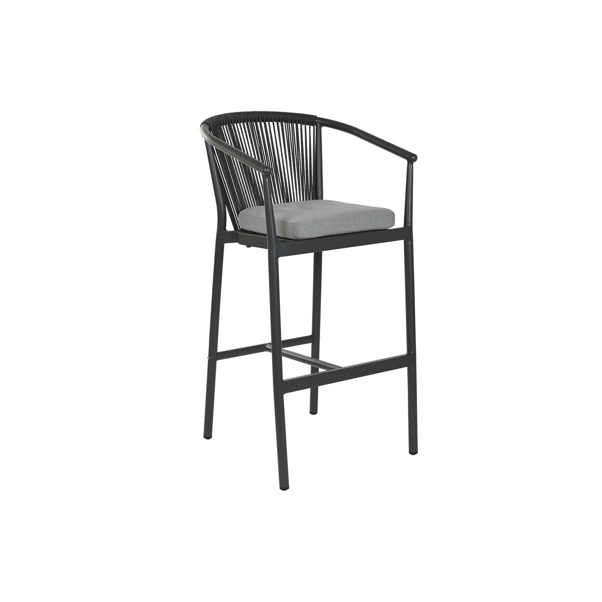Sittpall Home ESPRIT Aluminium syntetisk rattan 57 x 61 x 108 cm