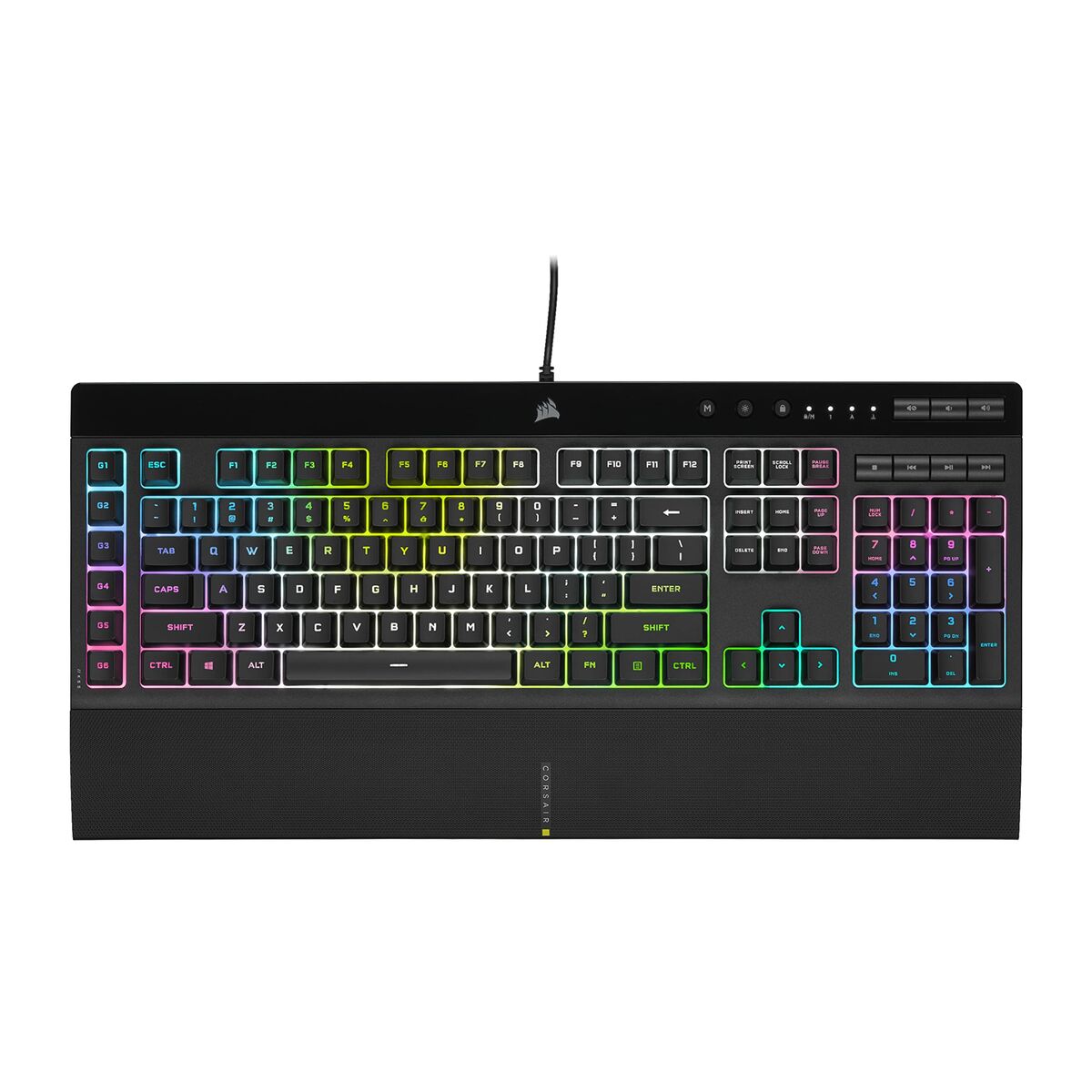 Tangentbord Corsair K55 RGB PRO XT Qwerty Spanska