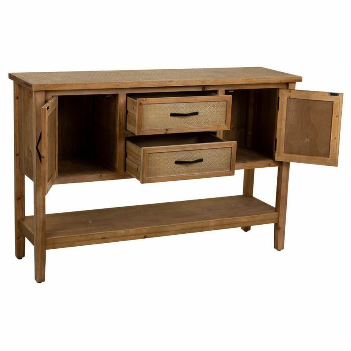 Hallmöbel med 2 lådor Alexandra House Living Brun 35 x 81 x 122 cm - 3
