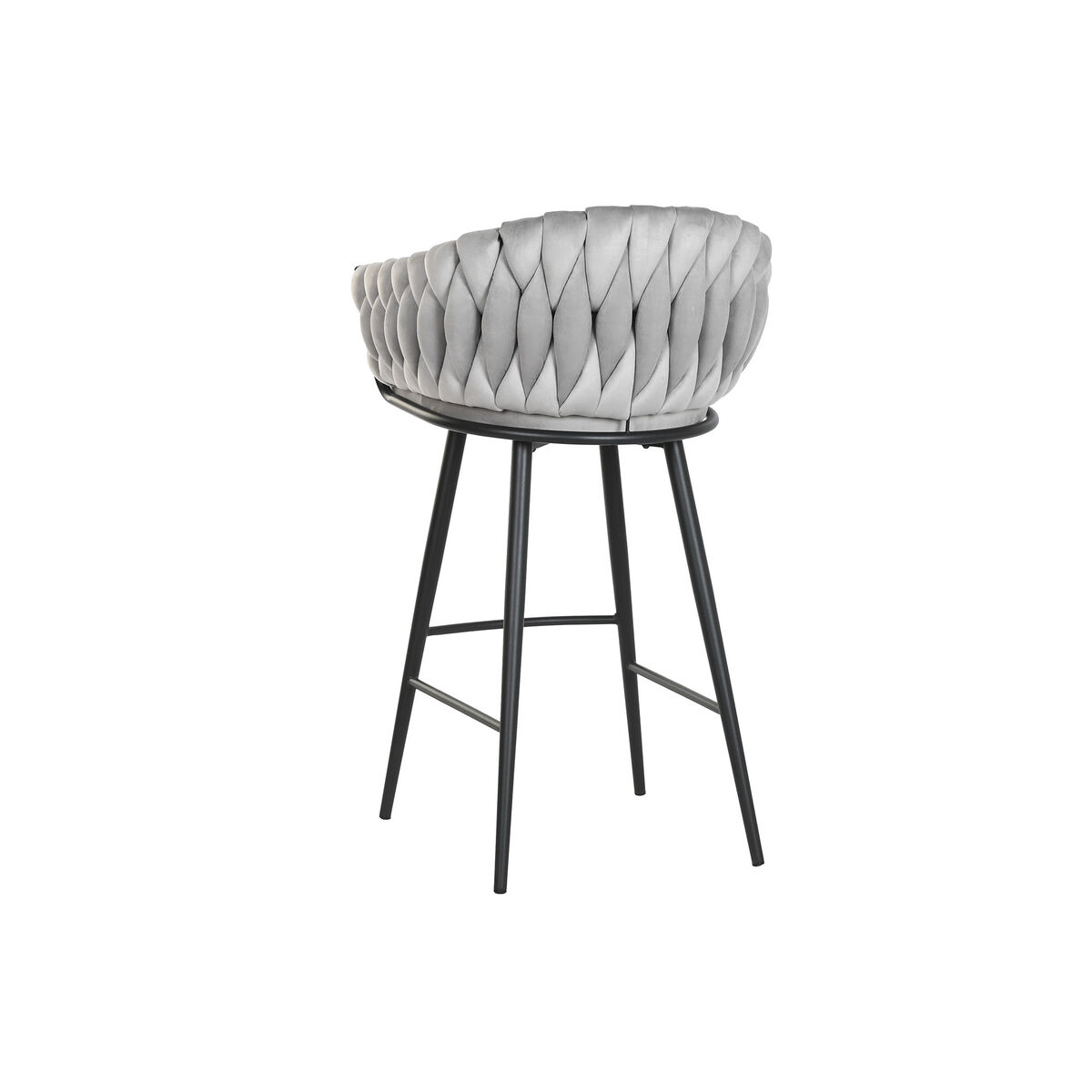 Sittpall Home ESPRIT Svart Grå Metall 58 x 53 x 101 cm - 3