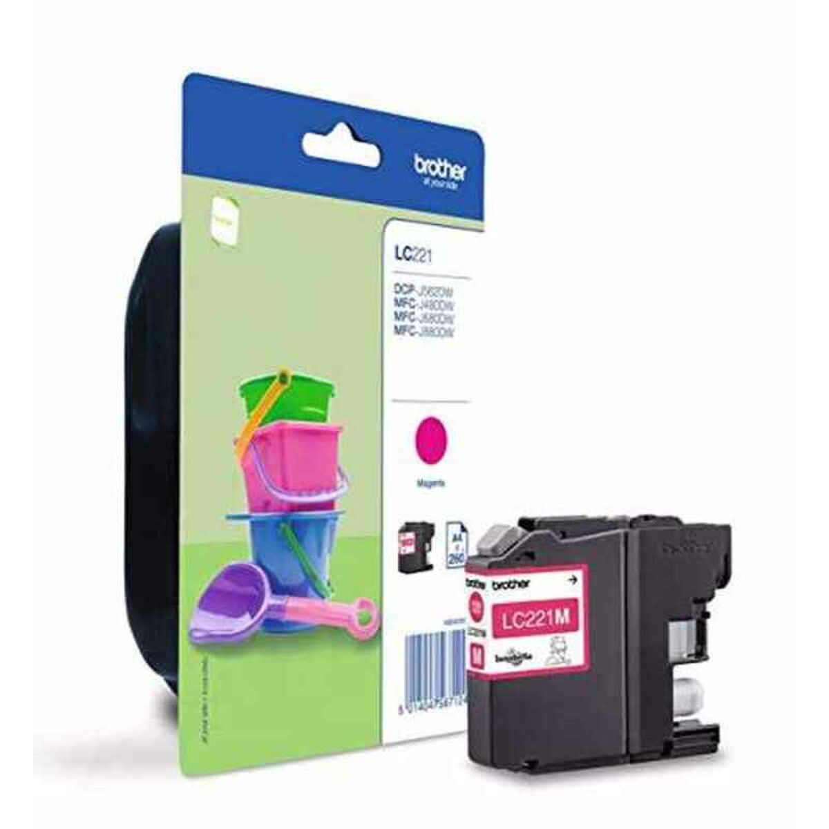 Original Bläckpatron Brother LC-221MBP Magenta - 2