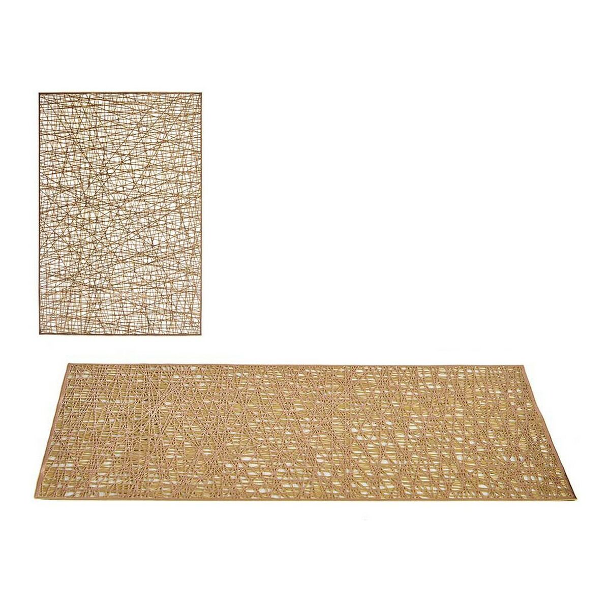 Bordsunderlägg Kinvara Gyllene Plast 30 % Polyester 45 x 0,01 x 30 cm (12 antal) - 5