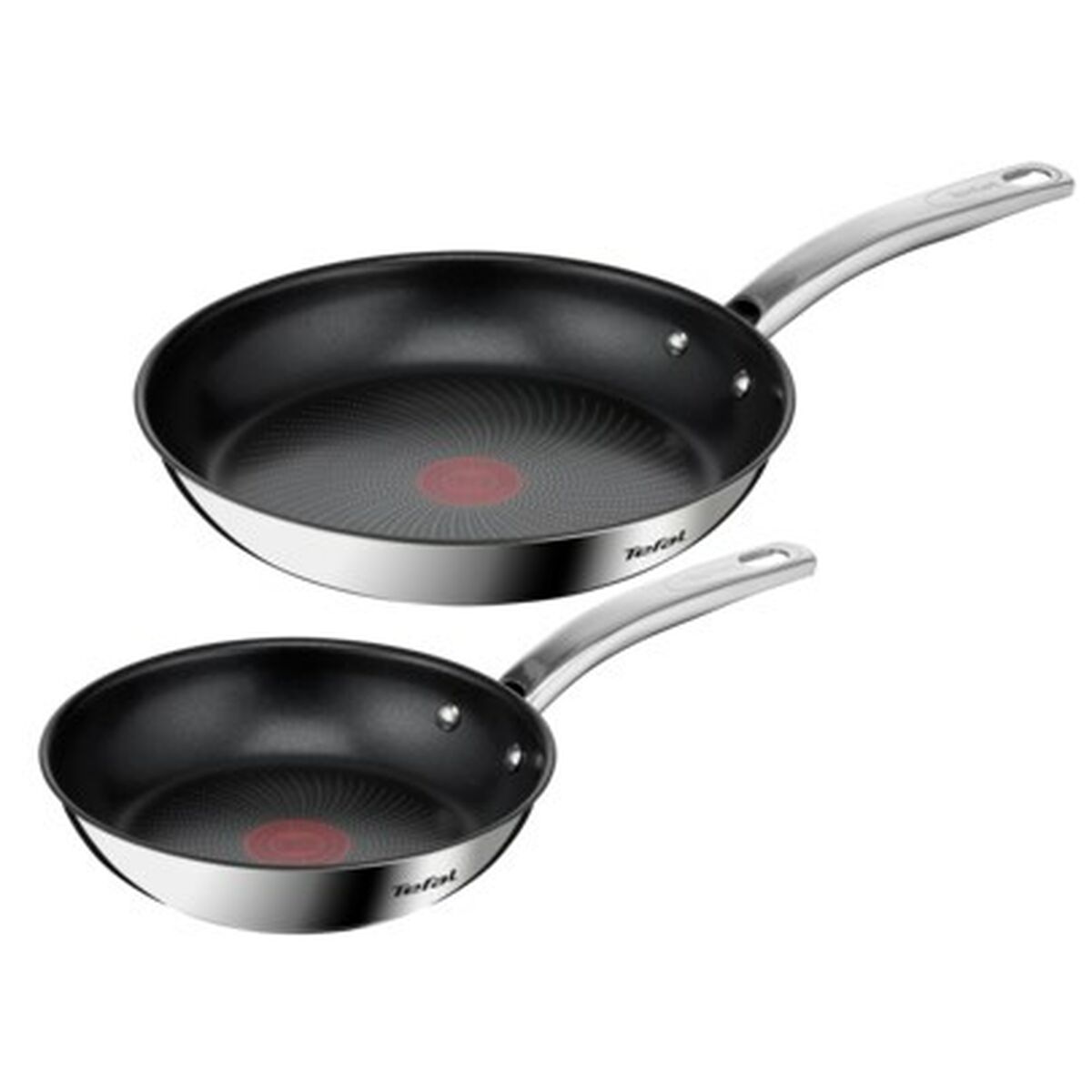 Set med stekpannor Tefal B817S255 Stål Rostfritt stål 2 Delar 2 antal Ø 20 cm Ø 26 cm