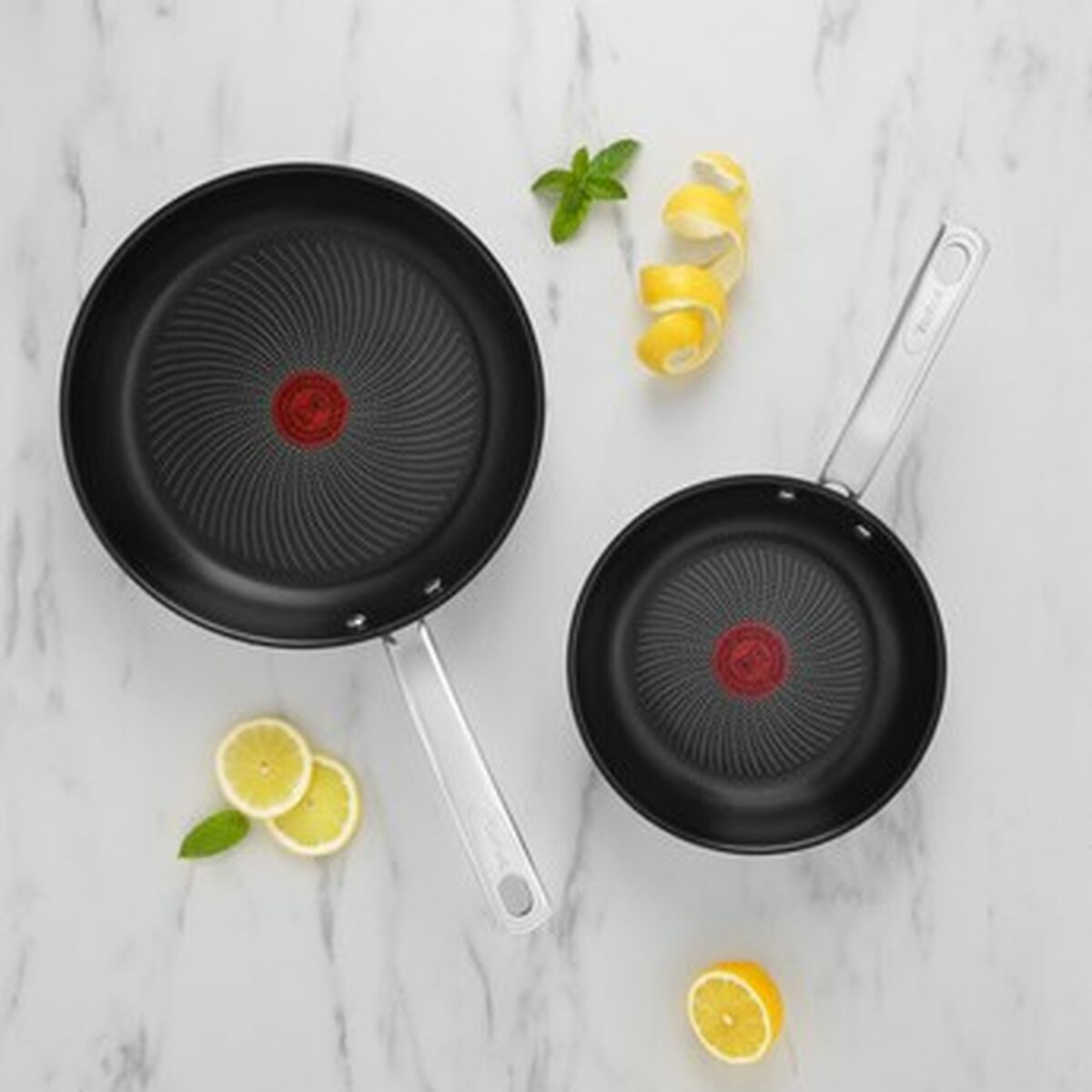 Set med stekpannor Tefal B817S255 Stål Rostfritt stål 2 Delar 2 antal Ø 20 cm Ø 26 cm - 3
