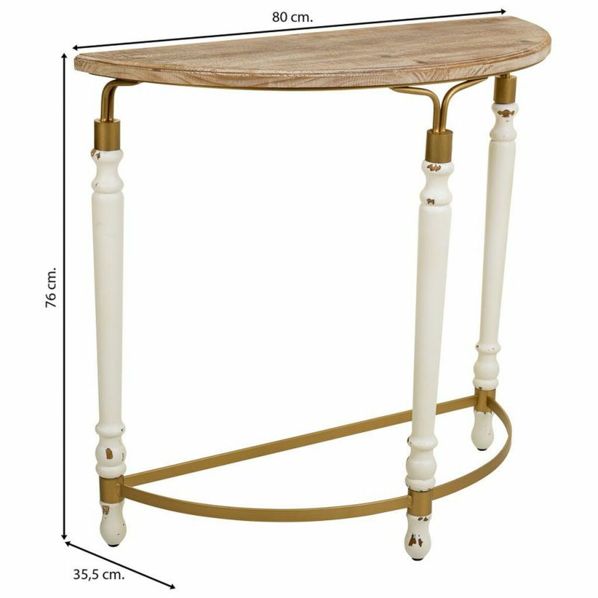 Mottagare Alexandra House Living Vit 35 x 76 x 80 cm - 3