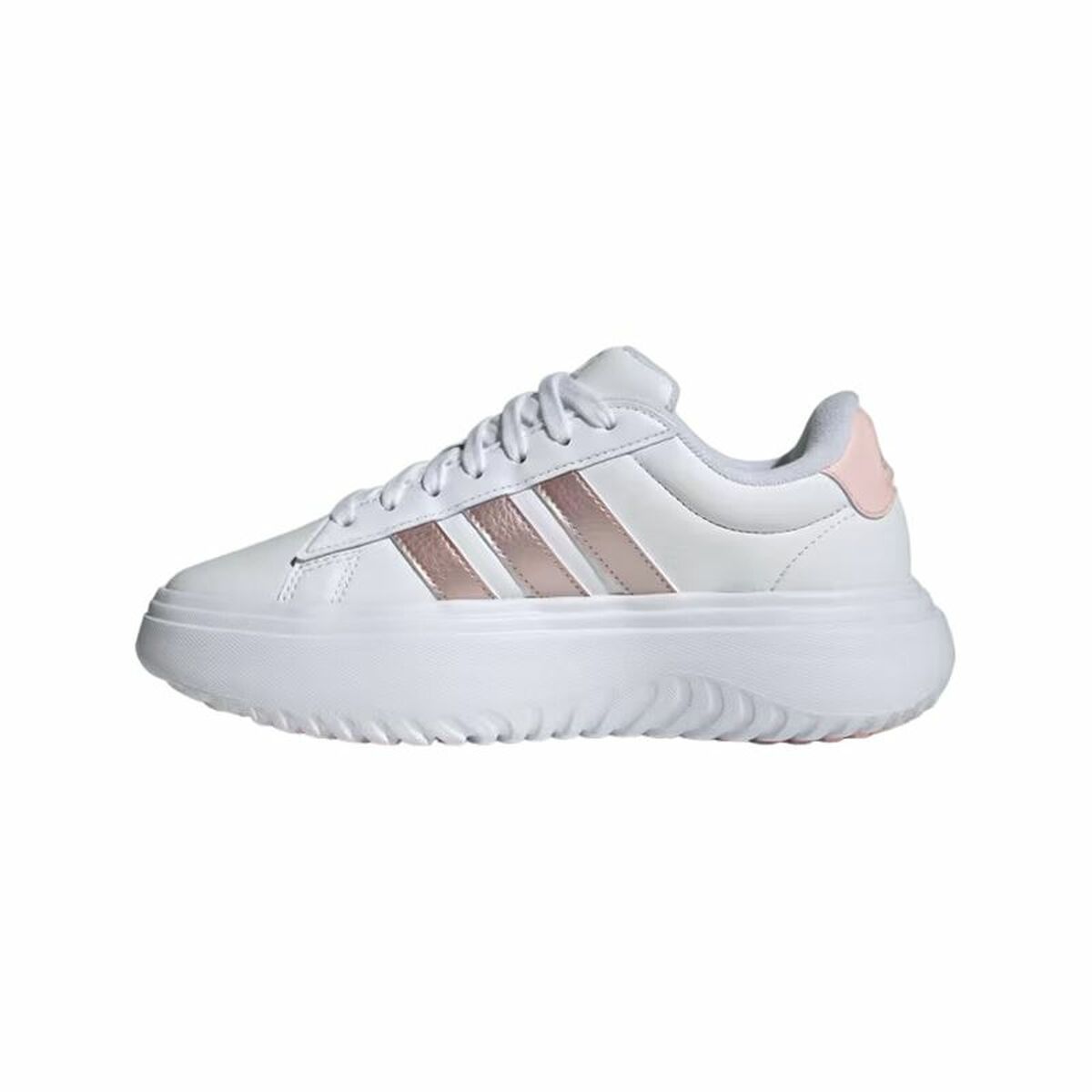 Gymnastiksko, Dam Adidas Grand Court Platform Vit - 2