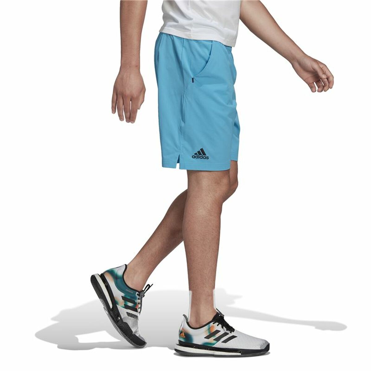 Sportshorts för män Adidas Heat Ready Ergo Ljusblå - 4