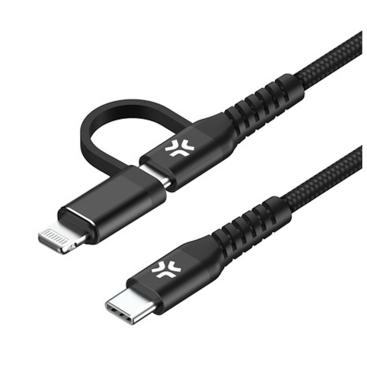 USB-C-kabel Celly USBC2IN1BK Svart 1 m 2 m - 2