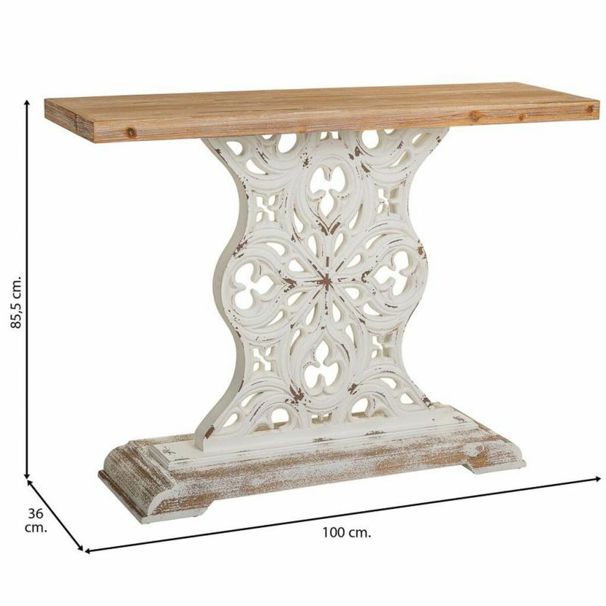 Mottagare Alexandra House Living Vit 36 x 92 x 120 cm - 3