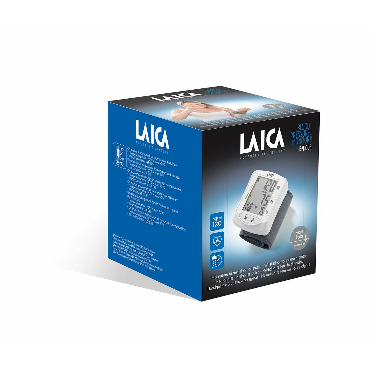 Blotryckmätare för Handleden LAICA BM1006 Vit - 4